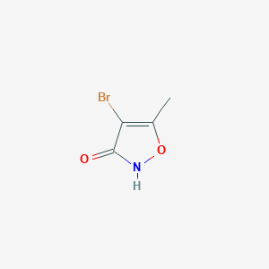 4-Bromo-5-methylisoxazol-3-ol chemical structure (CAS 10067-92-2)