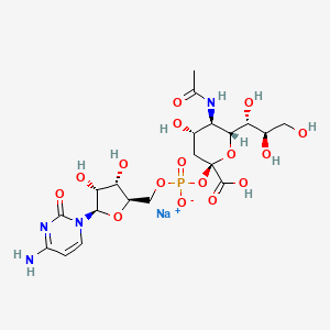 Cytidine-5'-monophospho-N-acetylneuraminic acid sodium Salt chemical structure (CAS 1007117-62-5)