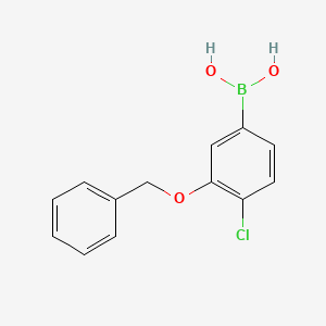 (3-(Benzyloxy)-4-chlorophenyl)boronic acid chemical structure (CAS 1007170-24-2)