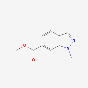 Methyl 1-methyl-1H-indazole-6-carboxylate chemical structure (CAS 1007219-73-9)