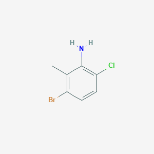 3-Bromo-6-chloro-2-methylaniline chemical structure (CAS 1007226-77-8)