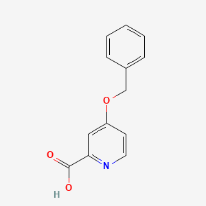 4-(Benzyloxy)pyridine-2-carboxylic acid chemical structure (CAS 100727-49-9)