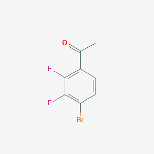 4'-Bromo-2',3'-difluoroacetophenone chemical structure (CAS 1007346-28-2)