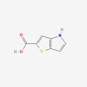 4H-Thieno[3,2-b]pyrrole-2-carboxylic acid chemical structure (CAS 1007386-84-6)