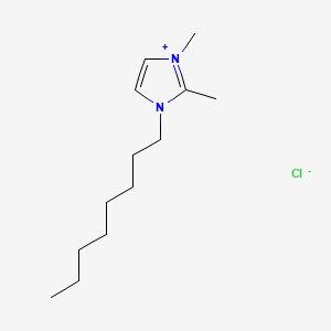 1,2-Dimethyl-3-octyl-1H-imidazol-3-ium chloride chemical structure (CAS 1007398-58-4)