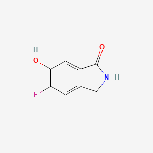 5-Fluoro-6-hydroxyisoindolin-1-one chemical structure (CAS 1007455-25-5)