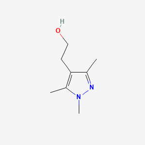 2-(1,3,5-Trimethyl-1H-pyrazol-4-yl)ethanol chemical structure (CAS 1007462-48-7)