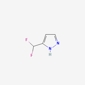 3-(Difluoromethyl)-1H-pyrazole chemical structure (CAS 1007468-17-8)
