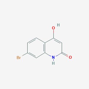 7-Bromo-4-hydroxyquinolin-2(1H)-one chemical structure (CAS 100748-65-0)
