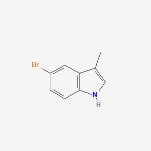 5-Bromo-3-methyl-1H-indole chemical structure (CAS 10075-48-6)