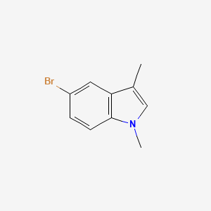 5-Bromo-1,3-dimethyl-1H-indole chemical structure (CAS 10075-49-7)