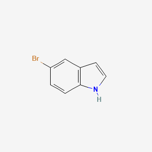 5-Bromoindole chemical structure (CAS 10075-50-0)