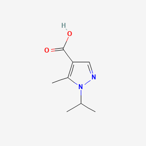 1-Isopropyl-5-methyl-1H-pyrazole-4-carboxylic acid chemical structure (CAS 1007541-94-7)