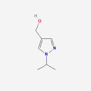 (1-Isopropyl-1H-pyrazol-4-yl)methanol chemical structure (CAS 1007542-22-4)