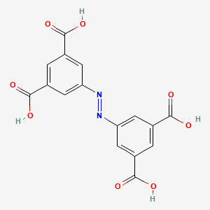 (E)-5,5'-(Diazene-1,2-diyl)diisophthalic acid chemical structure (CAS 1007597-56-9)