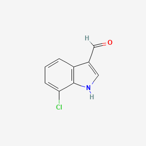 7-Chloro-1H-indole-3-carbaldehyde chemical structure (CAS 1008-07-7)