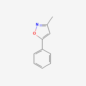 3-Methyl-5-phenylisoxazole chemical structure (CAS 1008-75-9)