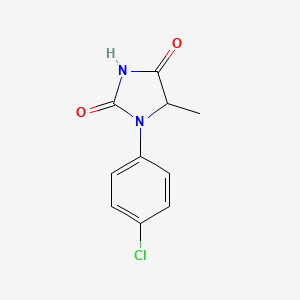 1-(4-Chlorophenyl)-5-methylimidazolidine-2,4-dione chemical structure (CAS 1008068-93-6)