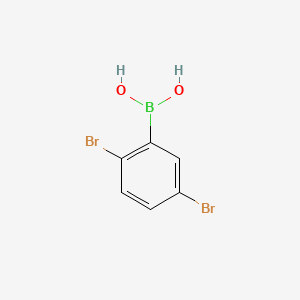 2,5-Dibromophenylboronic acid chemical structure (CAS 1008106-93-1)