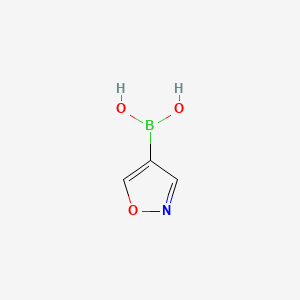 Isoxazol-4-ylboronic acid chemical structure (CAS 1008139-25-0)