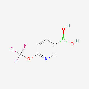 (6-(Trifluoromethoxy)pyridin-3-yl)boronic acid chemical structure (CAS 1008140-70-2)
