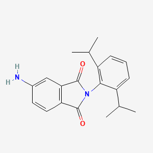 5-Amino-2-(2,6-diisopropylphenyl)isoindoline-1,3-dione chemical structure (CAS 100823-03-8)