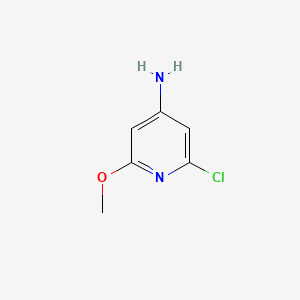 2-Chloro-6-methoxypyridin-4-amine chemical structure (CAS 1008304-85-5)