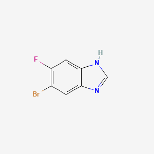 5-Bromo-6-fluoro-1H-benzo[d]imidazole chemical structure (CAS 1008360-84-6)