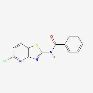 N-(5-Chlorothiazolo[4,5-b]pyridin-2-yl)benzamide chemical structure (CAS 100856-72-2)
