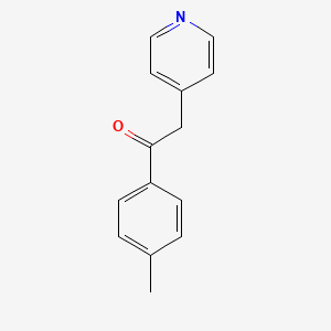 2-(Pyridin-4-yl)-1-(p-tolyl)ethanone chemical structure (CAS 100866-13-5)