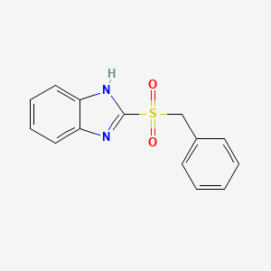 2-(Benzylsulfonyl)-1H-benzo[d]imidazole chemical structure (CAS 100872-42-2)