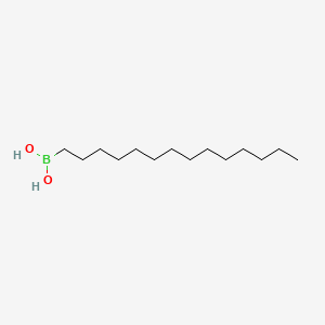 Tetradecylboronic acid chemical structure (CAS 100888-40-2)
