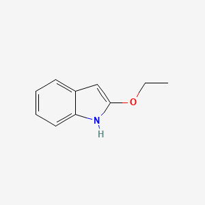 2-Ethoxy-1H-indole chemical structure (CAS 1009-27-4)