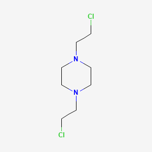 1,4-Bis(2-chloroethyl)piperazine chemical structure (CAS 1009-85-4)