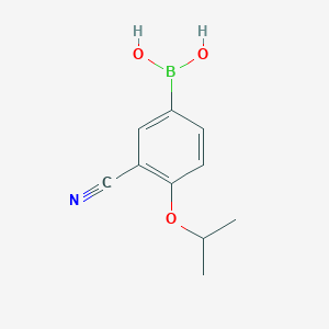 (3-Cyano-4-isopropoxyphenyl)boronic acid chemical structure (CAS 1009303-59-6)