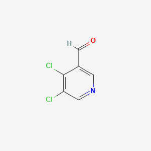 4,5-Dichloronicotinaldehyde chemical structure (CAS 1009334-04-6)