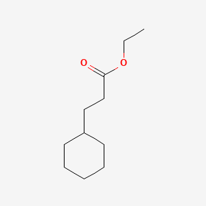 Ethyl 3-cyclohexylpropanoate chemical structure (CAS 10094-36-7)