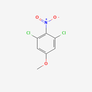 1,3-Dichloro-5-methoxy-2-nitrobenzene chemical structure (CAS 100948-83-2)
