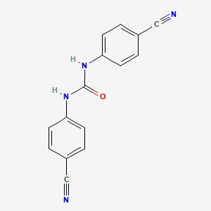 1,3-Bis(4-cyanophenyl)urea chemical structure (CAS 100953-84-2)