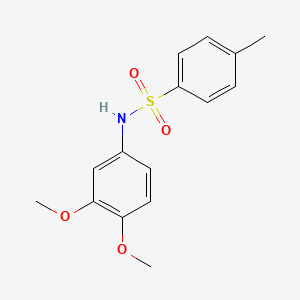 N-(3,4-Dimethoxyphenyl)-4-methylbenzenesulfonamide chemical structure (CAS 100956-66-9)