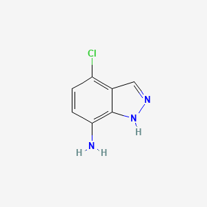 4-Chloro-1H-indazol-7-amine chemical structure (CAS 100959-52-2)