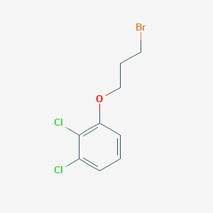 1-(3-Bromopropoxy)-2,3-dichlorobenzene chemical structure (CAS 1009621-74-2)