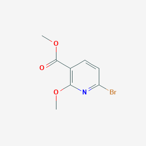 Methyl 6-bromo-2-methoxynicotinate chemical structure (CAS 1009735-24-3)
