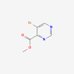 Methyl 5-bromopyrimidine-4-carboxylate chemical structure (CAS 1009826-93-0)
