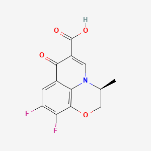(S)-9,10-Difluoro-3-methyl-7-oxo-3,7-dihydro-2H-[1,4]oxazino[2,3,4-ij]quinoline-6-carboxylic acid chemical structure (CAS 100986-89-8)