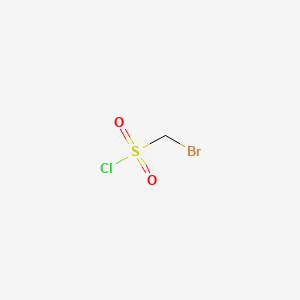 Bromomethanesulfonyl chloride chemical structure (CAS 10099-08-8)