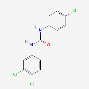 1-(4-Chlorophenyl)-3-(3,4-dichlorophenyl)urea chemical structure (CAS 101-20-2)