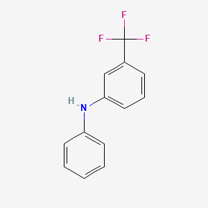 N-Phenyl-3-(trifluoromethyl)aniline chemical structure (CAS 101-23-5)