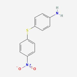 4-((4-Nitrophenyl)thio)aniline chemical structure (CAS 101-59-7)