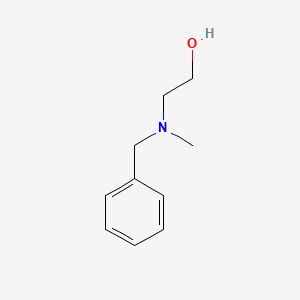 2-(Benzyl(methyl)amino)ethanol chemical structure (CAS 101-98-4)